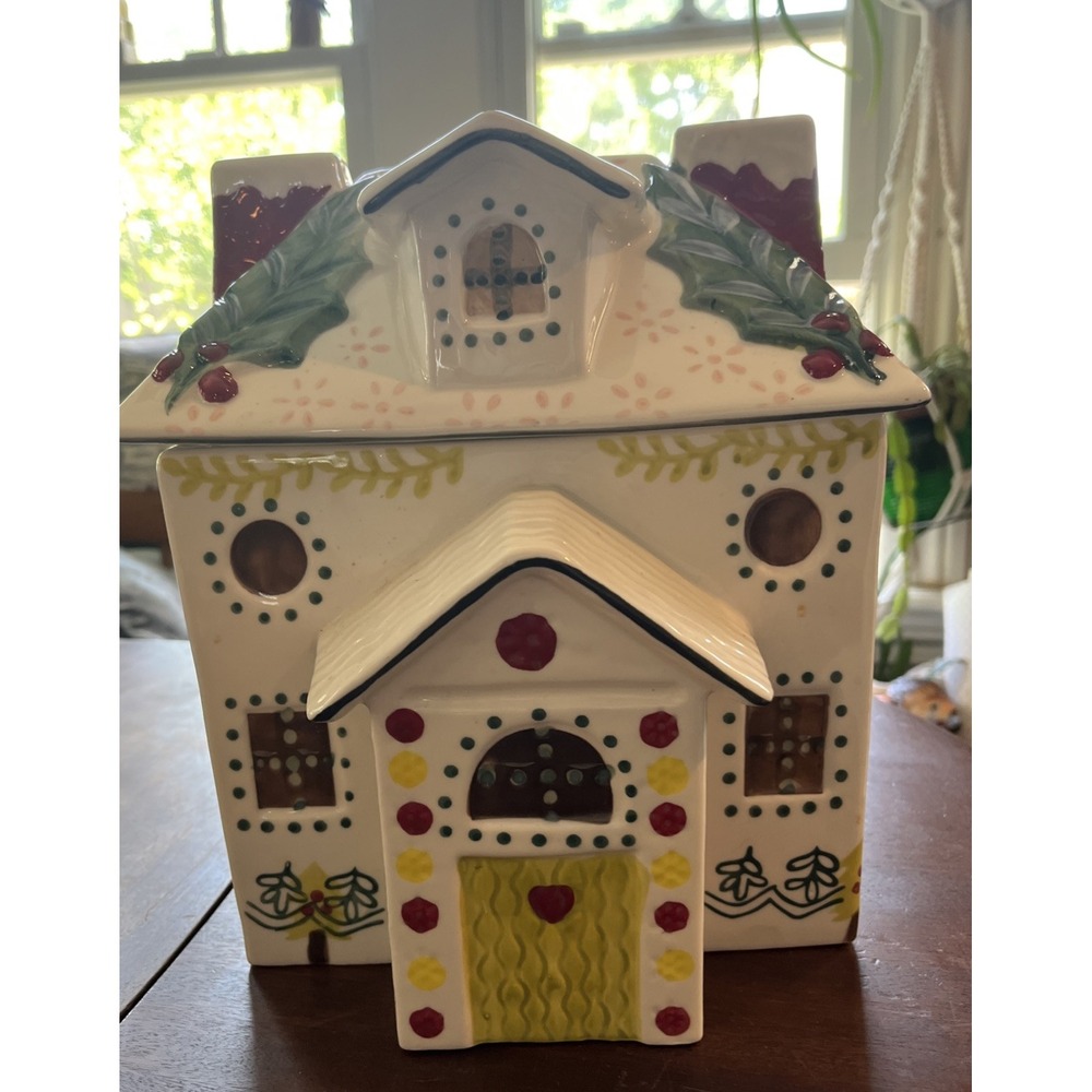 Anthropologie Nathalie Lete Holiday Village Cookie Jar